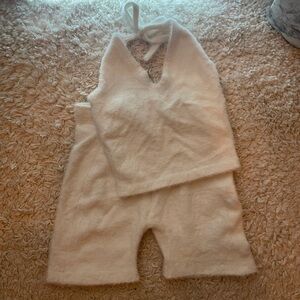 Gymshark Whitney Simmons Collection Set - Soft Cream